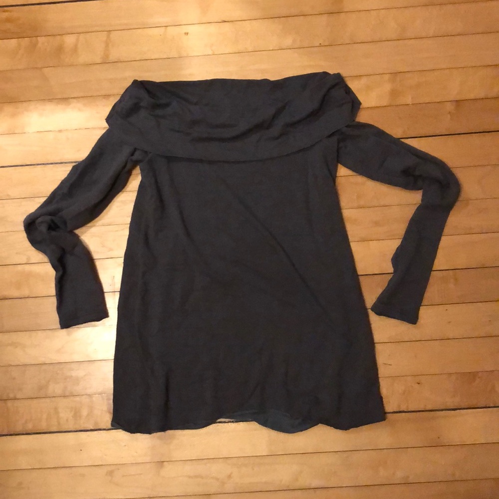 Grey off the shoulder sweater